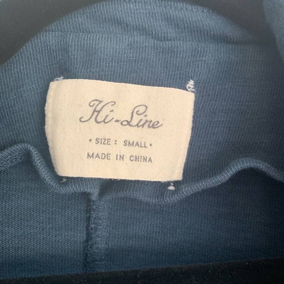 Navy Hi-Line Cropped Blazer - Picture 2 of 3